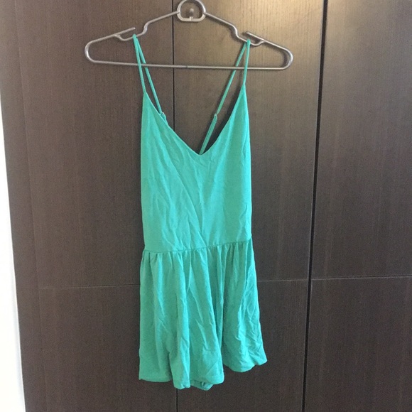 Forever 21 Other - Forever 21 green cross back romper